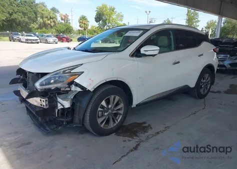 2018 Nissan Murano Sl z USA, uszkodzony, nr VIN 5N1AZ2MG7JN197391